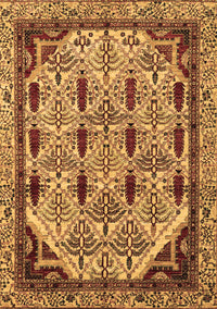 Abstract Brown Modern Rug, abs4181brn