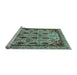 Sideview of Machine Washable Abstract Light Blue Modern Rug, wshabs4181lblu