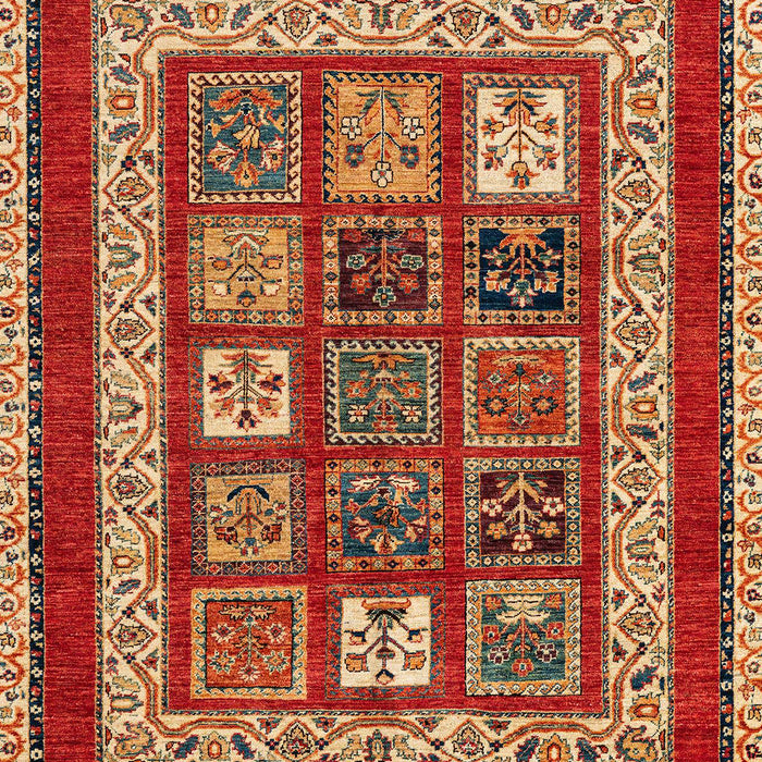 Abstract Red Modern Rug, abs4182