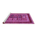 Sideview of Machine Washable Abstract Purple Modern Area Rugs, wshabs4182pur