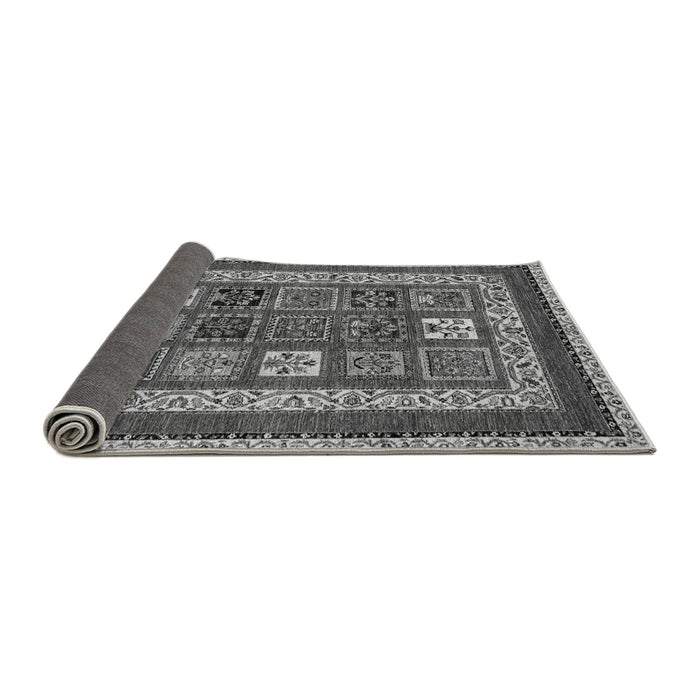 Sideview of Abstract Gray Modern Rug, abs4182gry