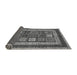 Sideview of Abstract Gray Modern Rug, abs4182gry