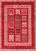 Abstract Red Modern Area Rugs