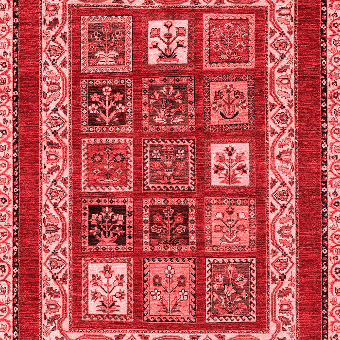 Abstract Red Modern Area Rugs