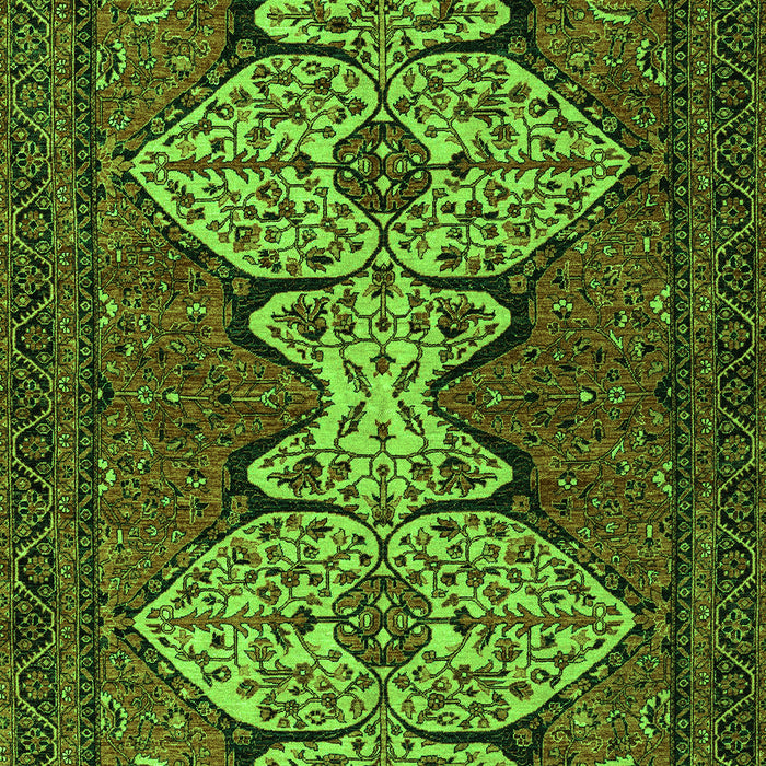 Machine Washable Abstract Green Modern Area Rugs, wshabs4183grn
