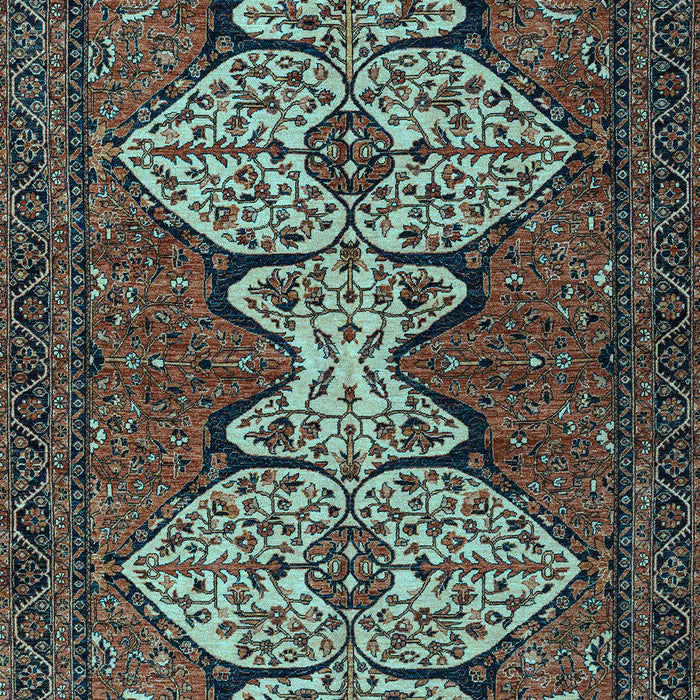 Abstract Light Blue Modern Rug, abs4183lblu