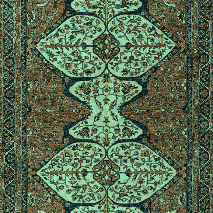 Abstract Turquoise Modern Rug, abs4183turq