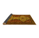 Sideview of Abstract Yellow Modern Rug, abs4183yw