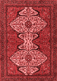 Abstract Red Modern Rug, abs4183red