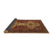 Sideview of Abstract Brown Modern Rug, abs4183brn