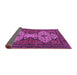 Sideview of Abstract Purple Modern Rug, abs4183pur