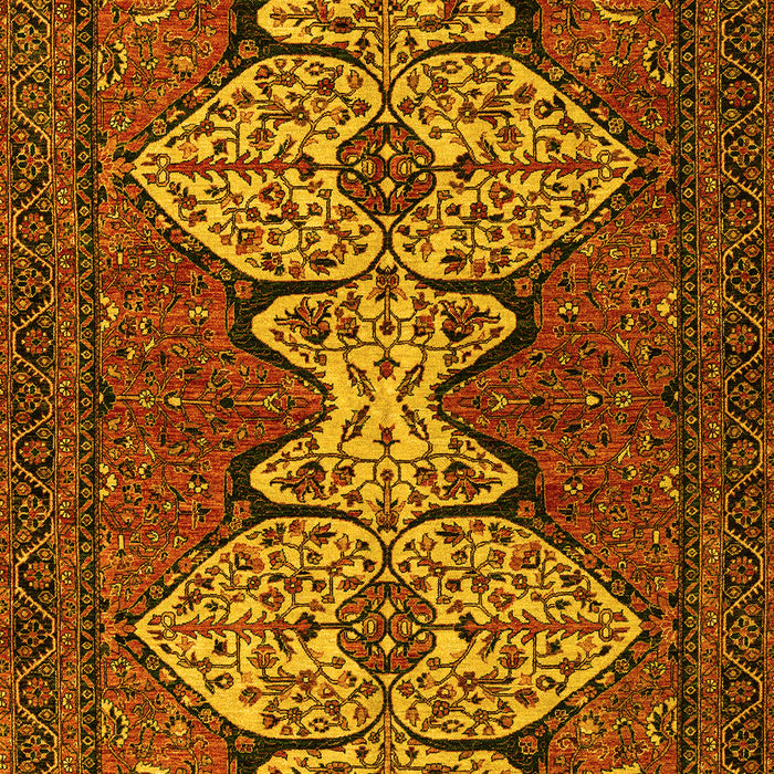 Abstract Yellow Modern Rug, abs4183yw