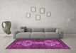 Machine Washable Abstract Purple Modern Area Rugs in a Living Room, wshabs4183pur