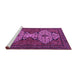 Sideview of Machine Washable Abstract Purple Modern Area Rugs, wshabs4183pur