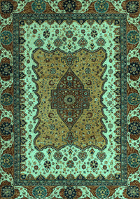 Abstract Turquoise Modern Rug, abs4184turq