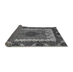 Sideview of Abstract Gray Modern Rug, abs4184gry