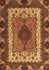 Abstract Brown Modern Rug, abs4184brn