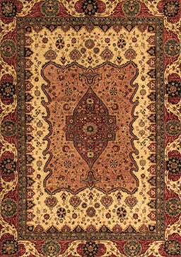 Abstract Brown Modern Rug, abs4184brn