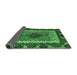 Sideview of Abstract Emerald Green Modern Rug, abs4184emgrn