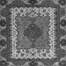 Square Machine Washable Abstract Gray Modern Rug, wshabs4184gry