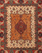 Abstract Saffron Red Modern Rug, abs4184