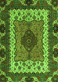 Abstract Green Modern Rug, abs4184grn