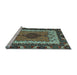 Sideview of Machine Washable Abstract Light Blue Modern Rug, wshabs4184lblu