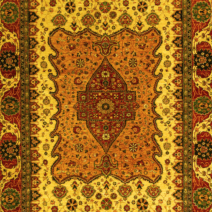 Abstract Yellow Modern Rug, abs4184yw