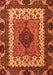 Machine Washable Abstract Orange Modern Area Rugs, wshabs4184org