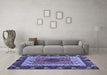 Machine Washable Abstract Blue Modern Rug in a Living Room, wshabs4184blu