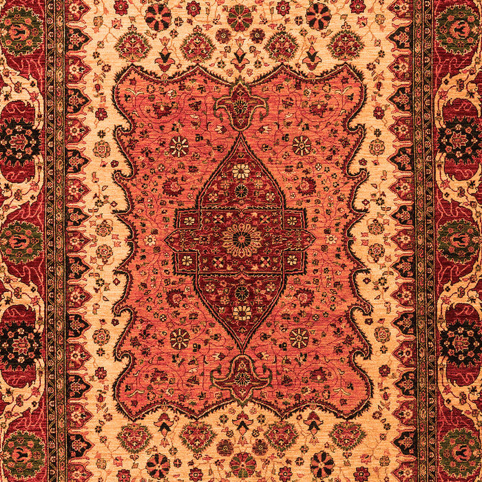 Abstract Orange Modern Rug, abs4184org