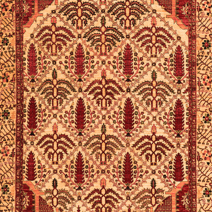 Machine Washable Abstract Orange Modern Area Rugs, wshabs4185org