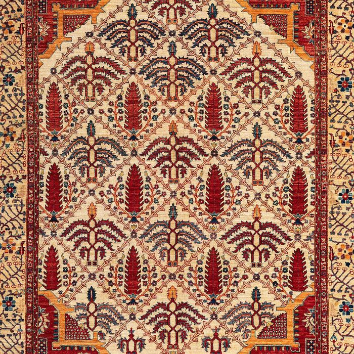 Machine Washable Abstract Tomato Red Rug, wshabs4185