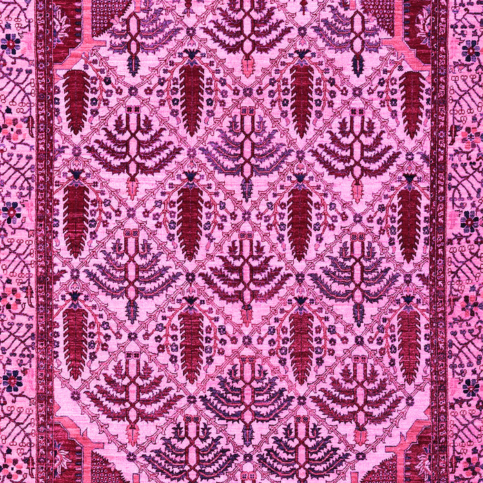Machine Washable Abstract Pink Modern Rug, wshabs4185pnk