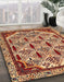 Machine Washable Abstract Tomato Red Rug in a Family Room, wshabs4185