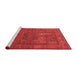 Modern Red Washable Rugs