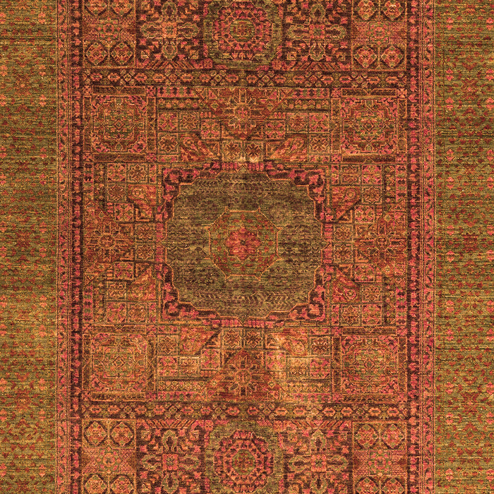 Machine Washable Abstract Orange Modern Area Rugs, wshabs4186org