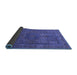 Sideview of Abstract Blue Modern Rug, abs4186blu