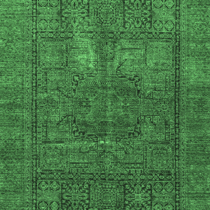 Machine Washable Abstract Emerald Green Modern Area Rugs, wshabs4186emgrn