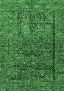 Abstract Emerald Green Modern Rug, abs4186emgrn