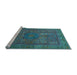 Sideview of Machine Washable Abstract Light Blue Modern Rug, wshabs4186lblu