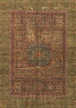 Abstract Brown Modern Rug, abs4186brn