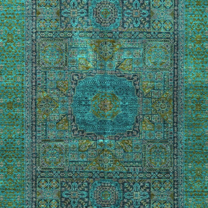 Abstract Turquoise Modern Rug, abs4186turq