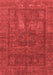 Abstract Red Modern Area Rugs