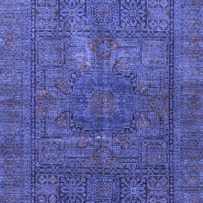 Abstract Blue Modern Rug, abs4186blu