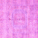 Square Abstract Pink Modern Rug, abs4187pnk