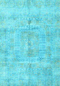 Abstract Light Blue Modern Rug, abs4187lblu