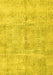 Abstract Yellow Modern Rug, abs4187yw