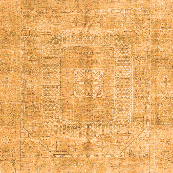 Abstract Orange Modern Rug, abs4187org