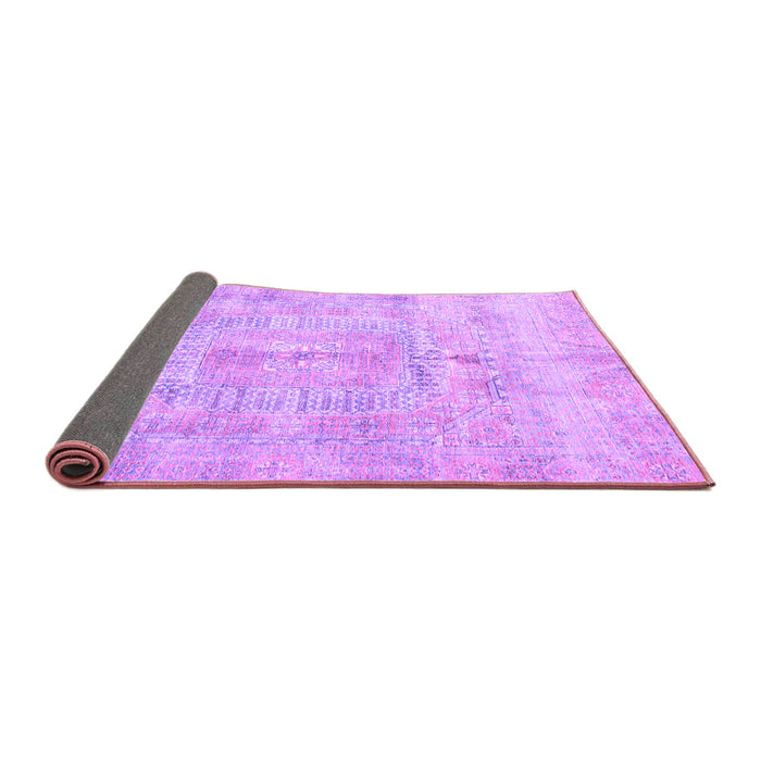 Sideview of Abstract Purple Modern Rug, abs4187pur